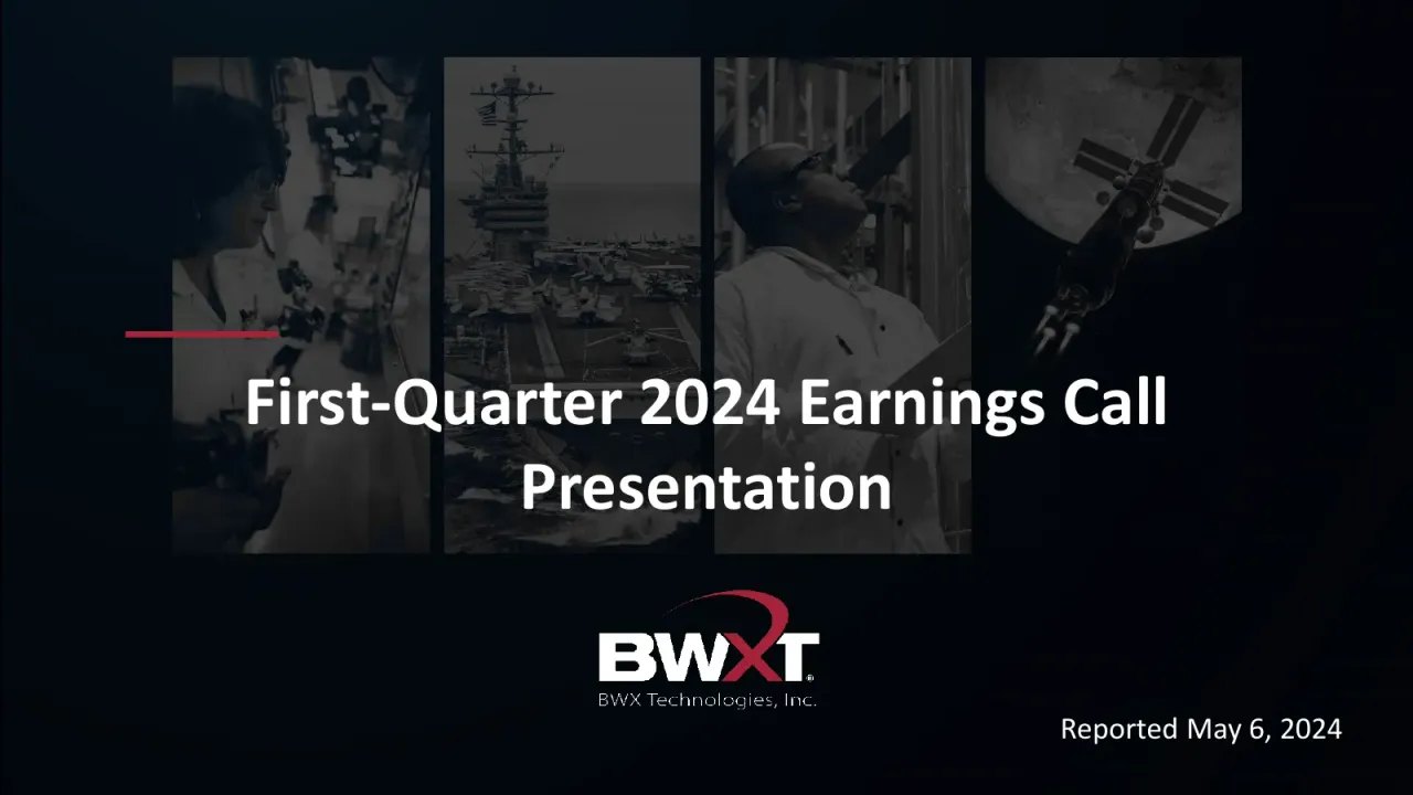 BWX Technologies (NYSE:BWXT) Q1 2024 Earnings Call