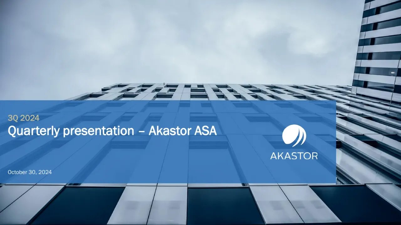 Akastor (Oslo:AKAST) Q3 2024 Earnings Call