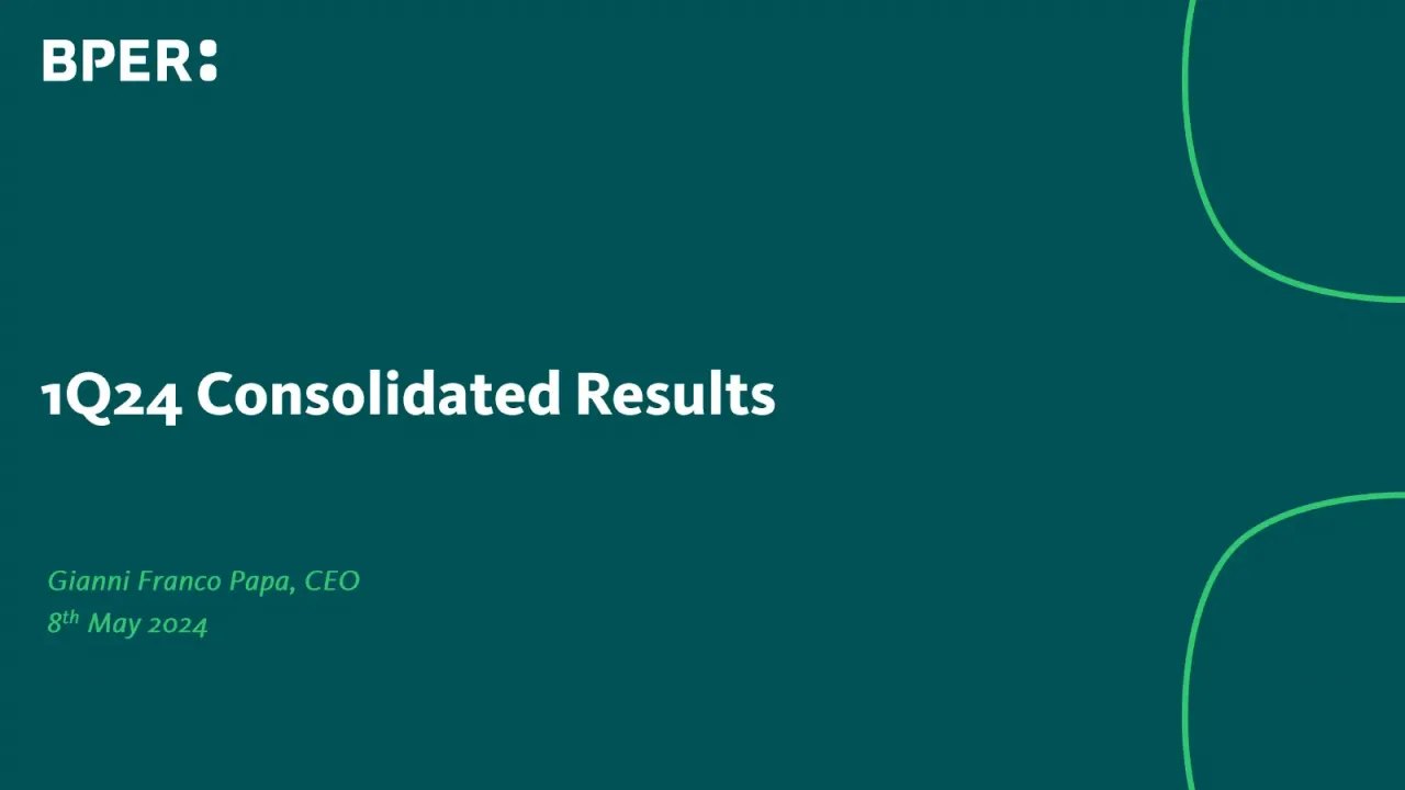 Bper Banca (Milan:BPE) Q1 2024 Earnings Call