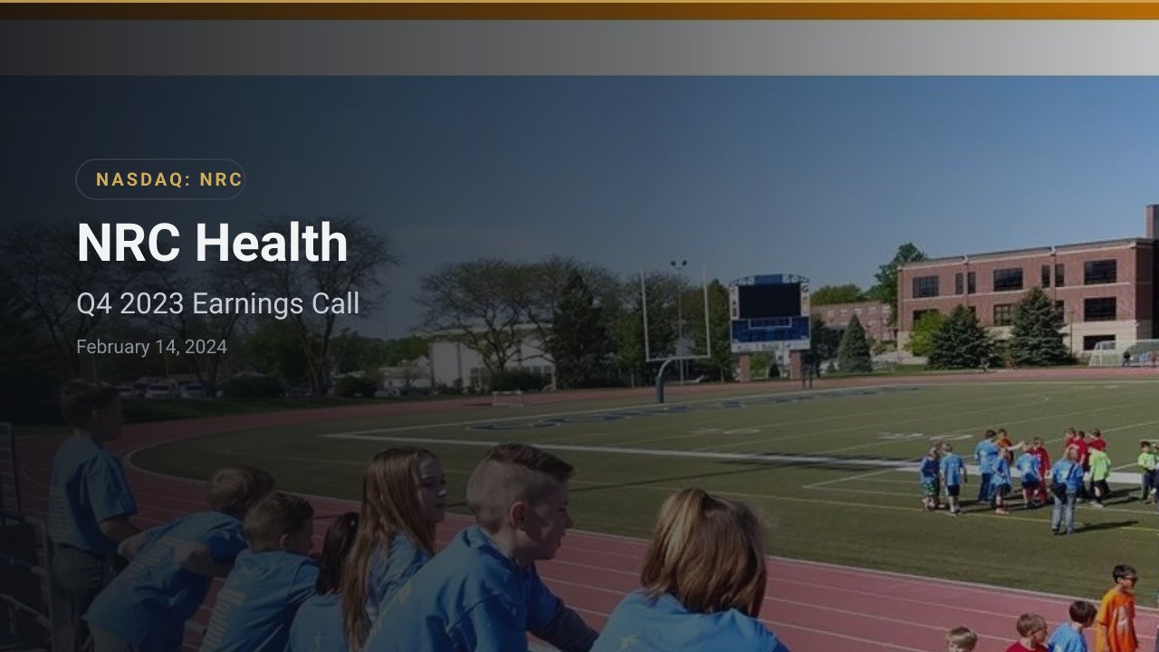 NRC Health (NASDAQ:NRC) Q4 2023 Earnings Call