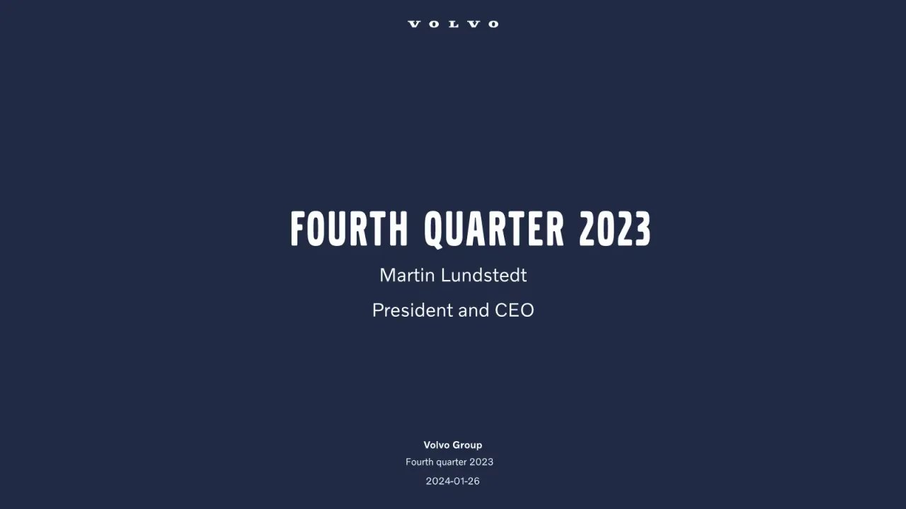 Volvo (Stockholm:VOLV A) Q4 2023 Earnings Call