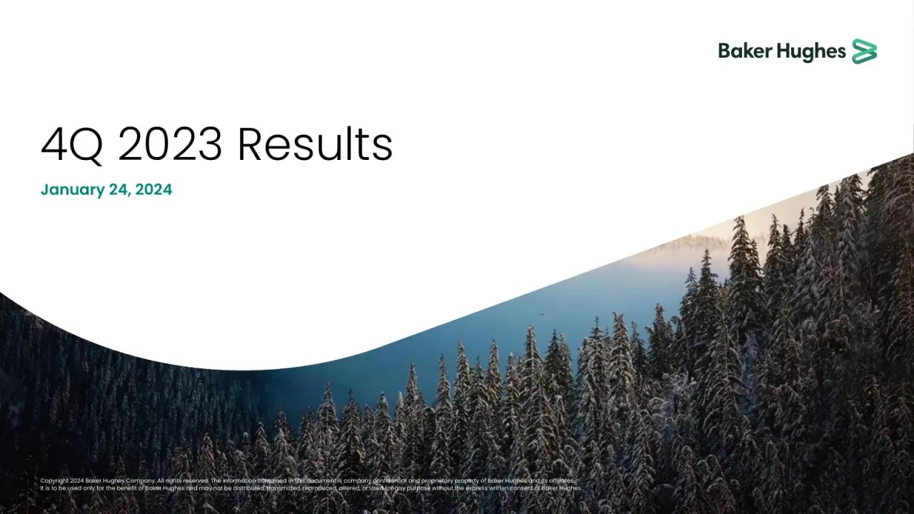 Baker Hughes (NASDAQ:BKR) Q4 2023 Earnings Call