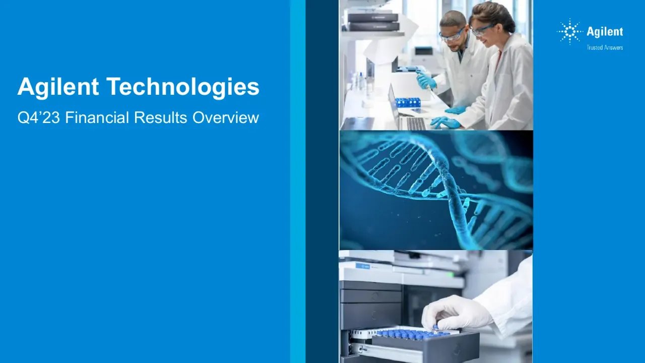 Agilent Technologies (NYSE:A) Q4 2023 Earnings Call