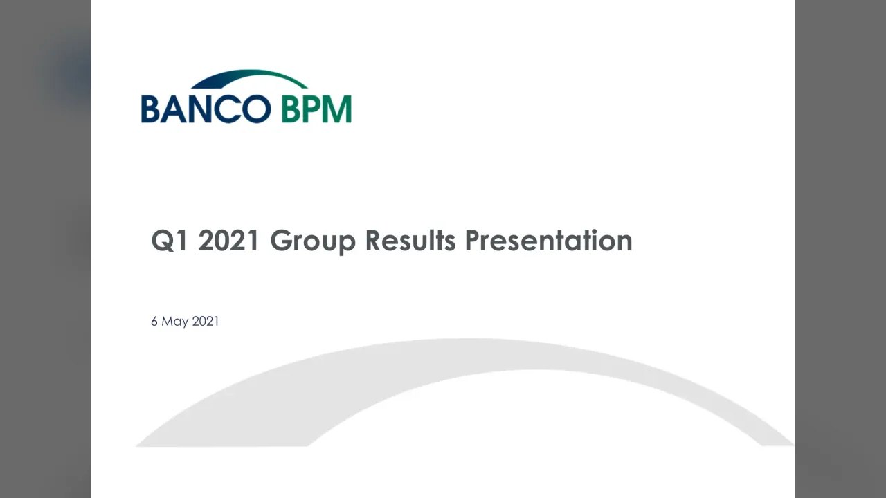 Banco BPM (Milan:BAMI) Q1 2021 Earnings Call