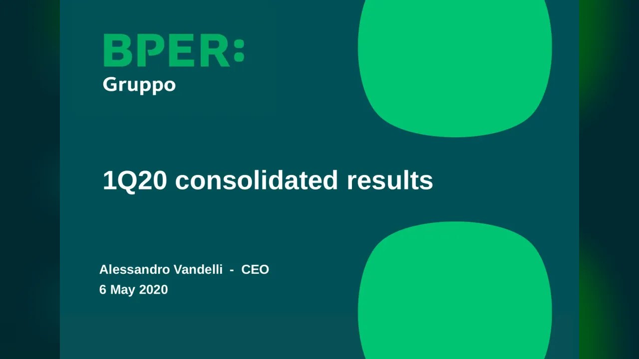 Bper Banca (Milan:BPE) Q1 2020 Earnings Call