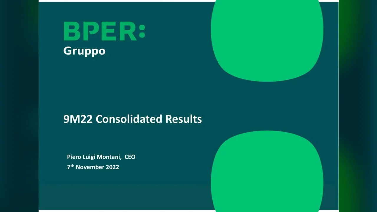 Bper Banca (Milan:BPE) Q3 2022 Earnings Call
