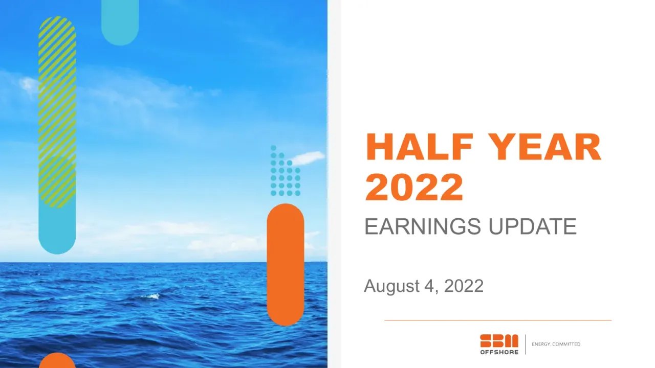 SBM Offshore (Euronext:SBMO) Q2 2022 Earnings Call