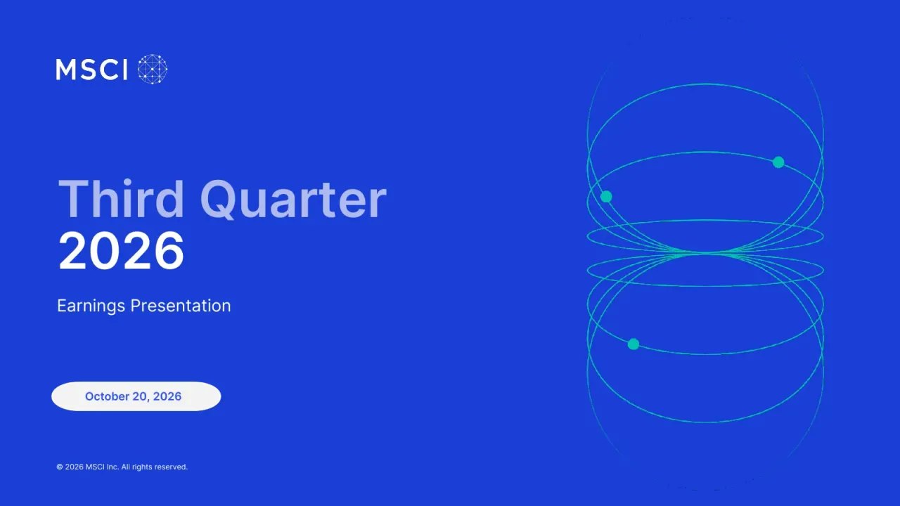 MSCI (NYSE:MSCI) Q3 2026 Earnings Call